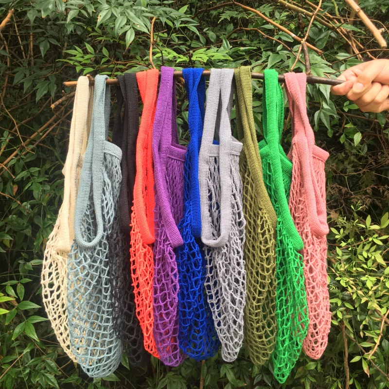 Reusable Grocery Mesh Bags Organic Cotton String Shopping Bags Produce ...