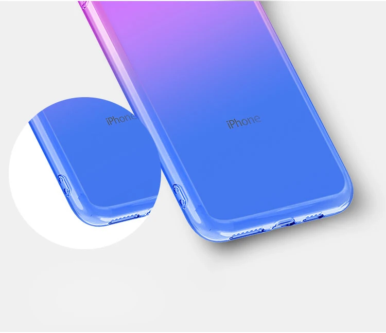 Wholesale In Stock For iphone 11 Two-color Gradient Ultra-thin Tpu Cell Phone Case