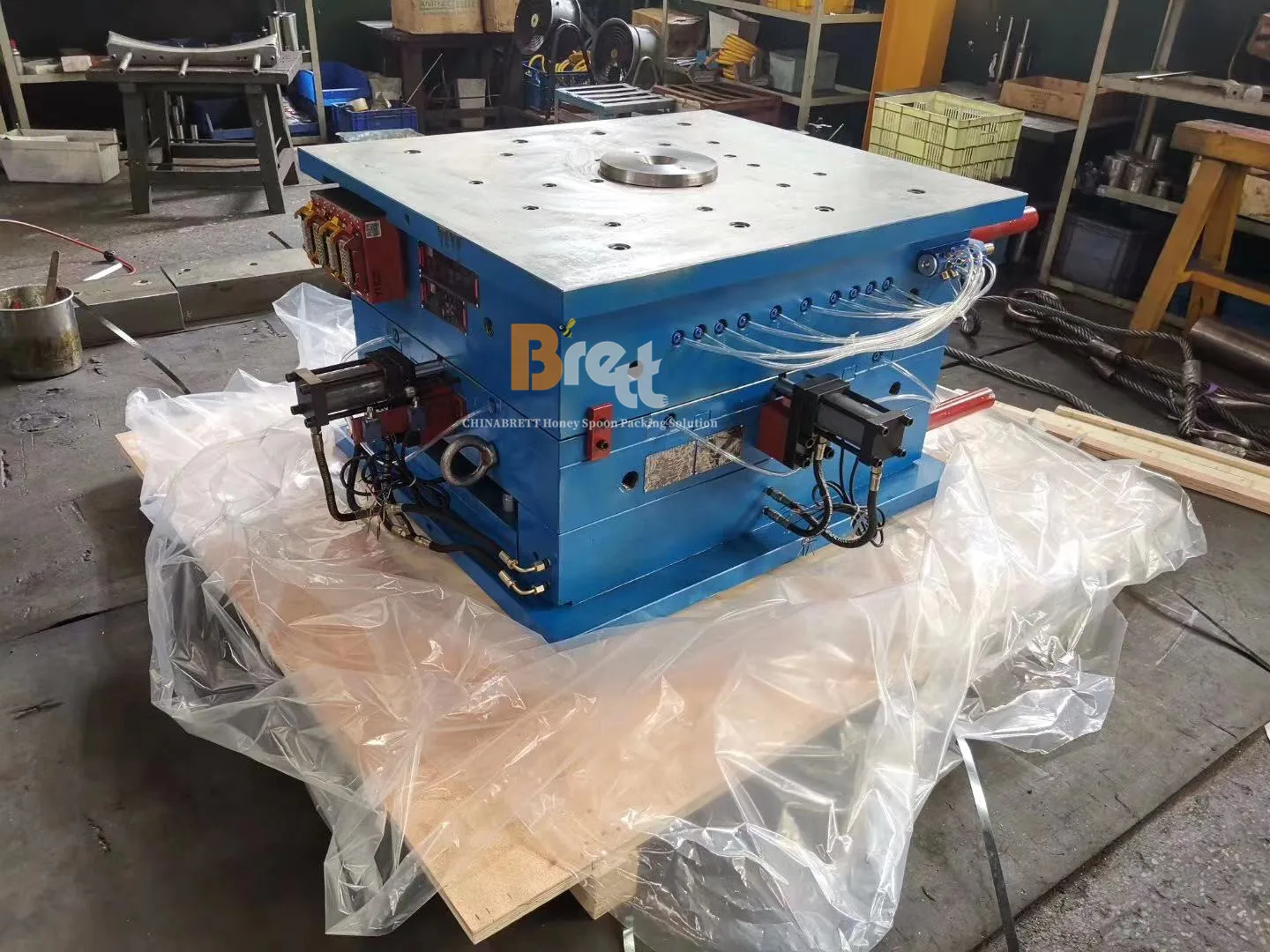 प्लास्टिक पीपी शहद चम्मच मैनुअल सीलिंग मशीन पैकिंग मशीन 26