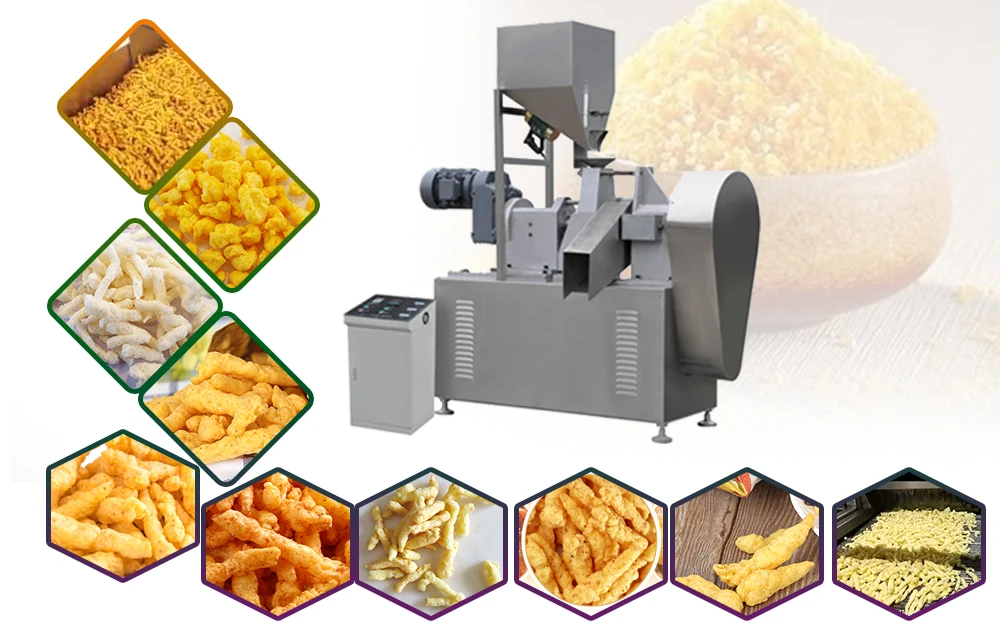 Good factory sells 100% safe grilled cheese crunchy snack extruder