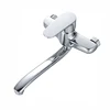 wholesale Horizontal kitchen faucet Wall Mounted chrome single Handle long lever with Hot And Cold water Mixer Tap