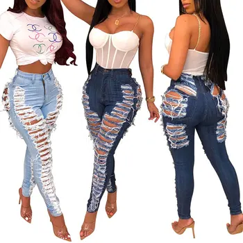 scratch jeans and top