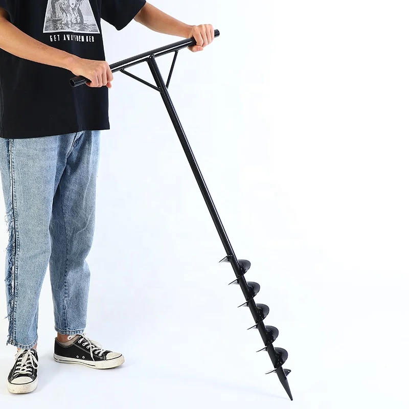 Factory Supplied Antislip Grip Manual Hole Diggers Fence Post Driver