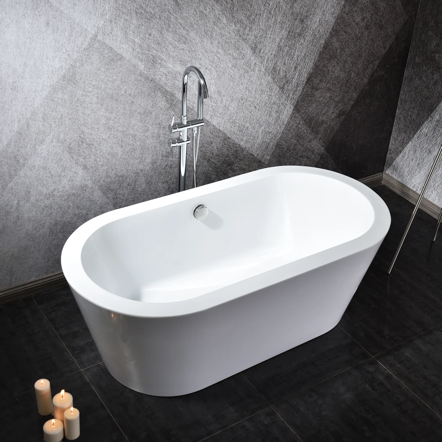 High quality modern design white bathtub Cheap freestanding bath Fashion Designed solid surface bathtub