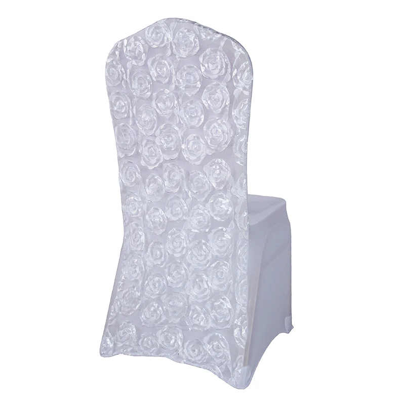 Satin Rosette back spandex Wedding Chair Covers for events party decoration