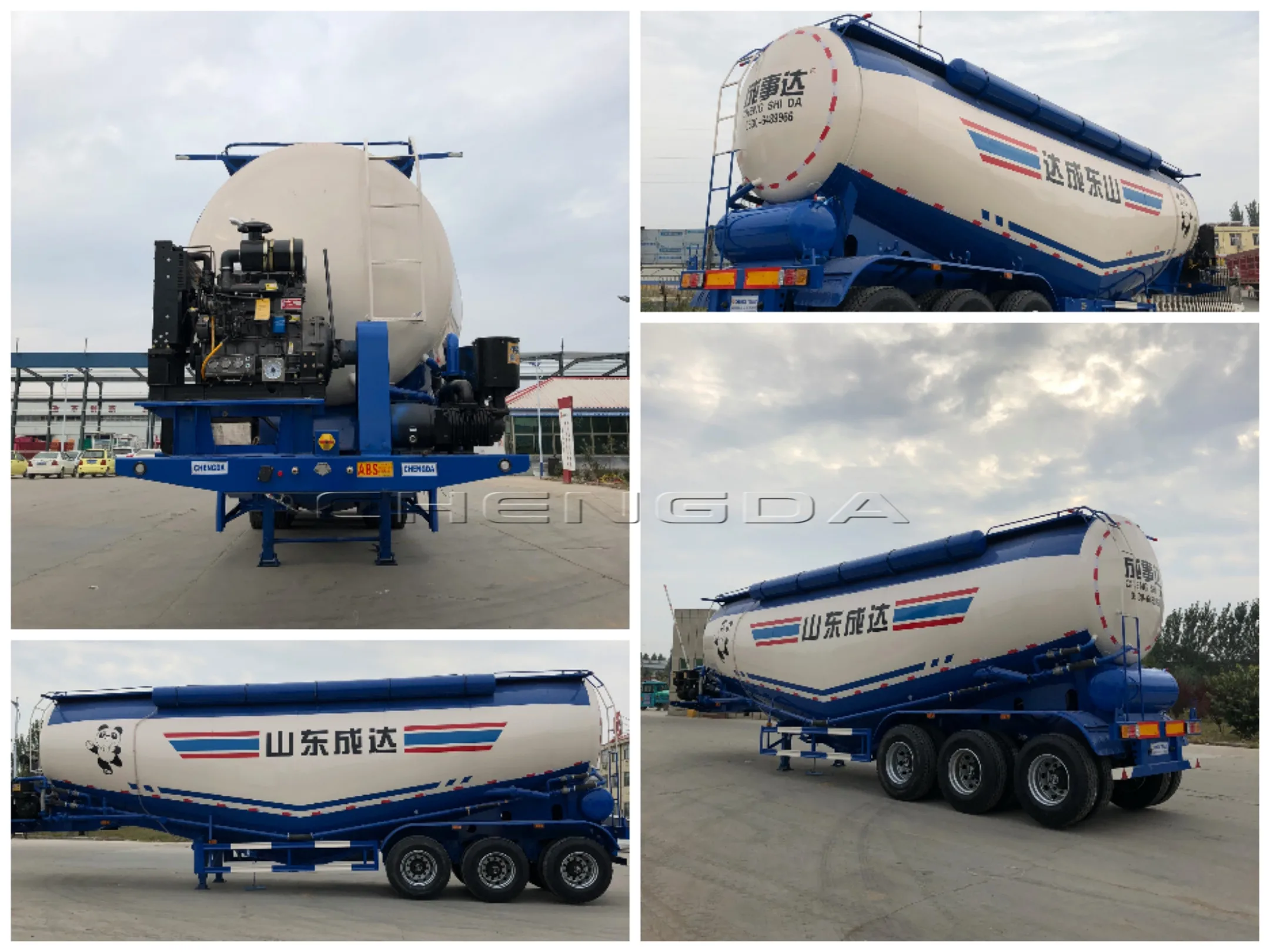 cement bulk trailer aluminum