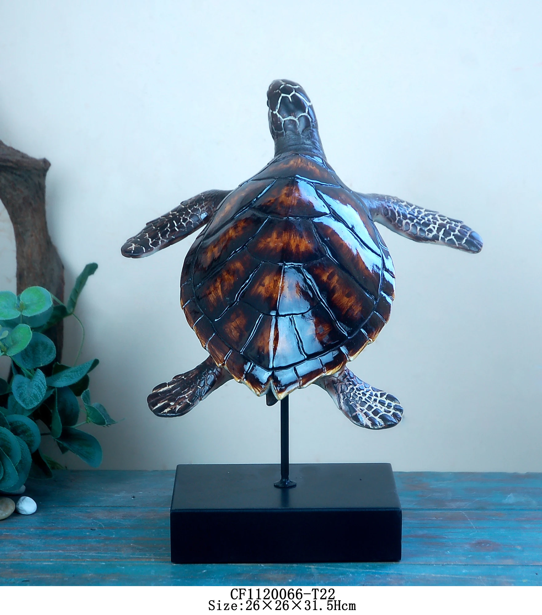 3D Ocean Series Turtle Statue Office Decorative Tabletop For Home Decor supplier