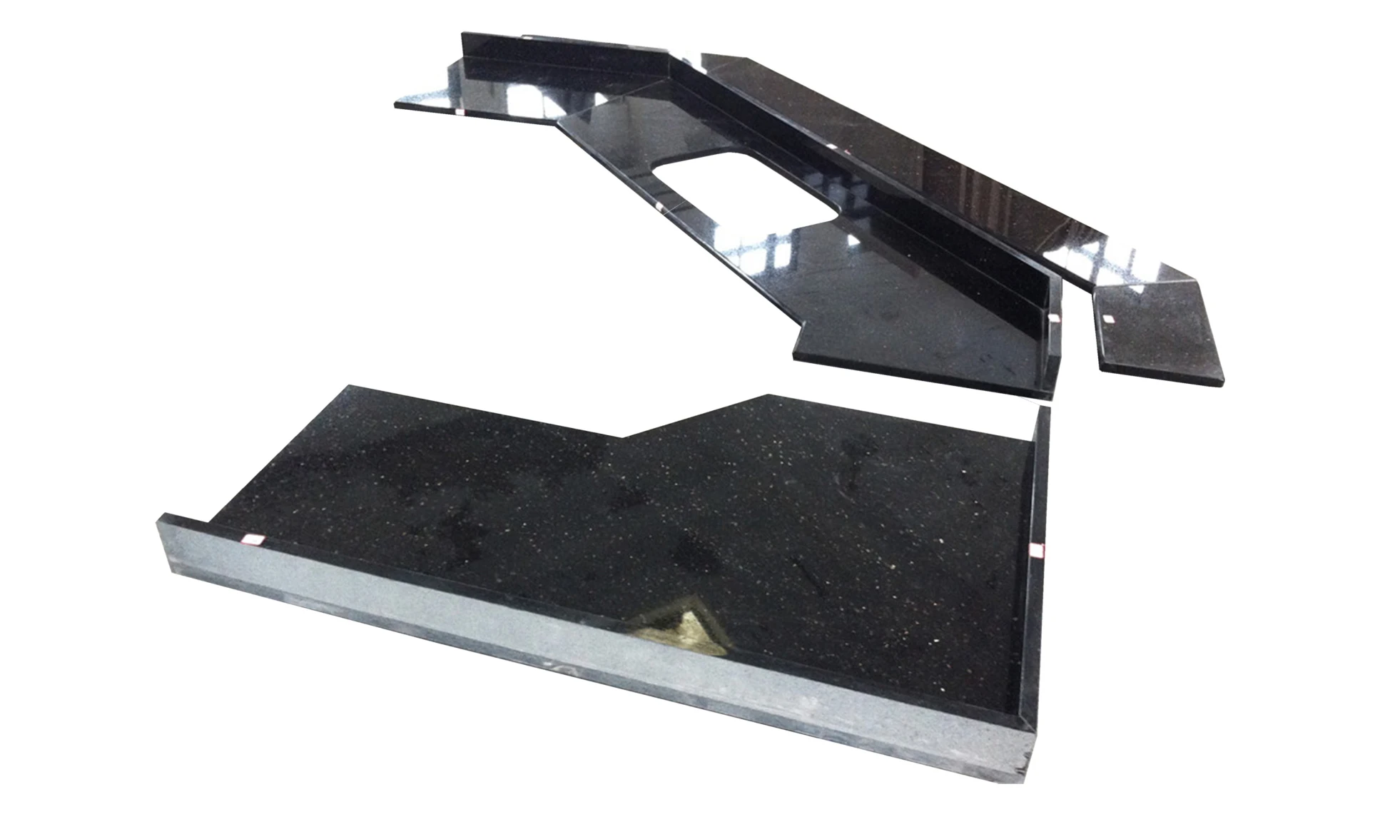 便宜批发黑色银河花岗岩厨房台面价格