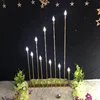Star spring 10 heads LED candle light walkway stand for wedding event stage decoration