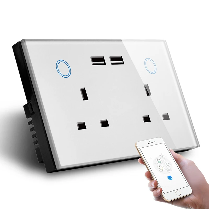 Wifi Combine Socket For Hotel Wireless Universal Wall Outlet 2gang Wall