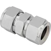 SS316 straight union union connector union fitting swagelok type tube fitting doiuble ferrule fitting