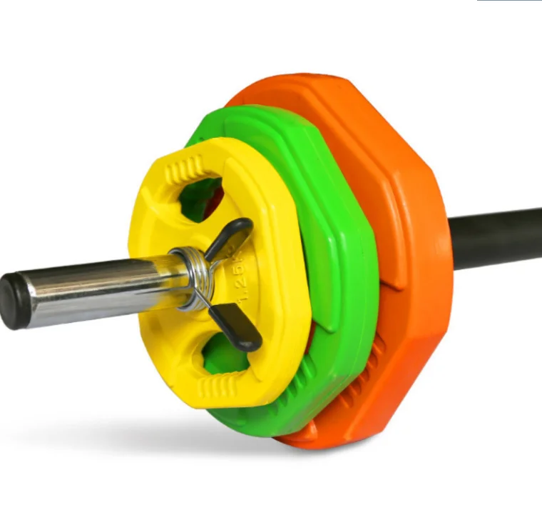 Color Body Pump Barbell Set Fitness Gym Equipment 20kg Barbell Set