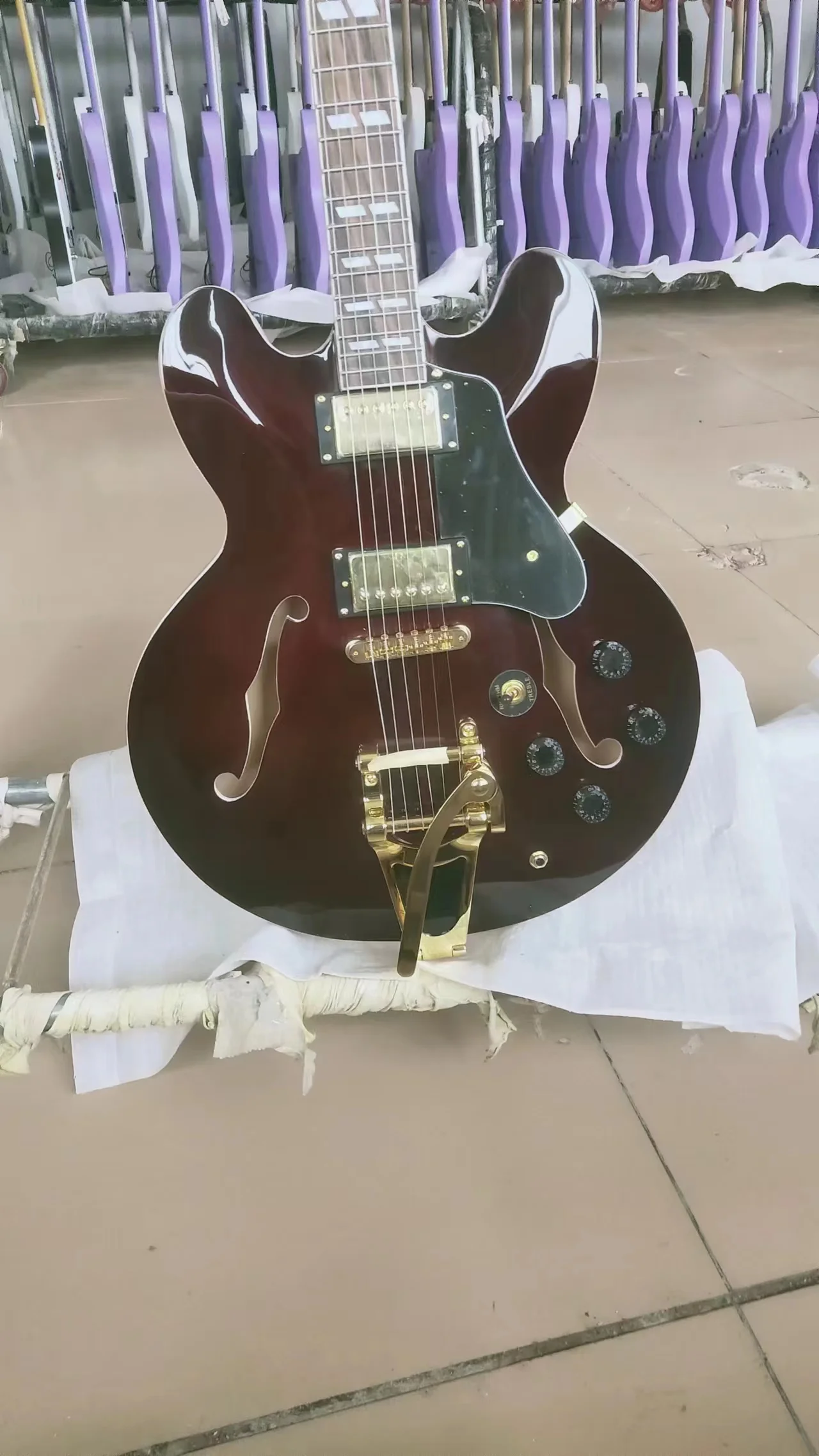 Professional Semi Hollow Body Electric Guitar Buy Guitar Wholesale