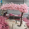 Customized Silk Material Wedding Decoration Arch Art Artificial Plant Cherry Blossom Tree