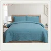 Customized design Embroider quilt set bedspread
