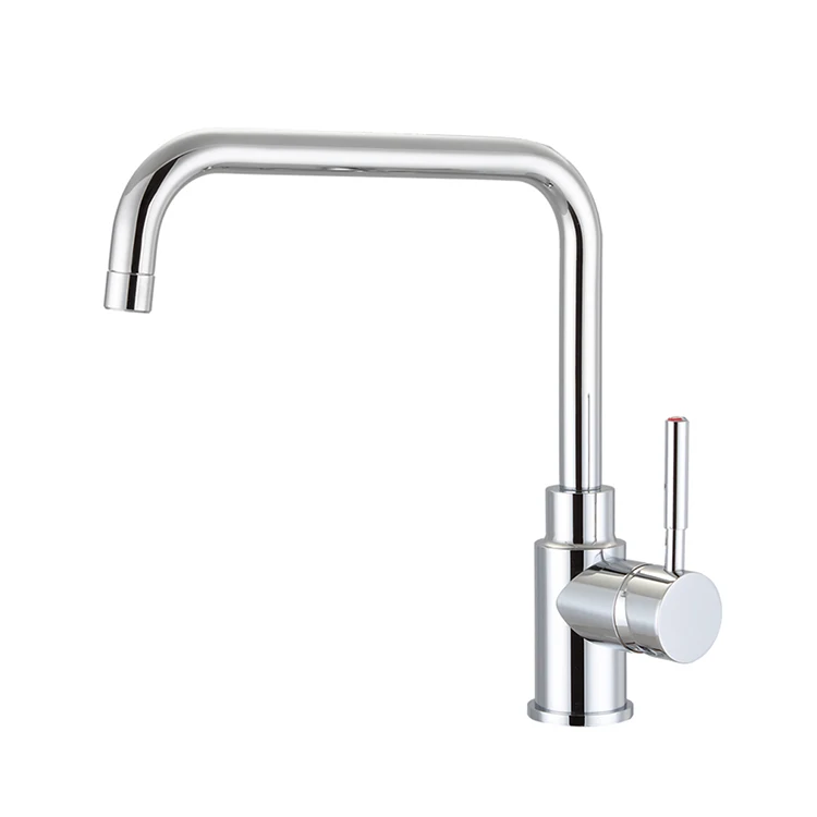 Commercial Water Sink Tap Brass Deck Mount Long Neck Kitchen Faucet