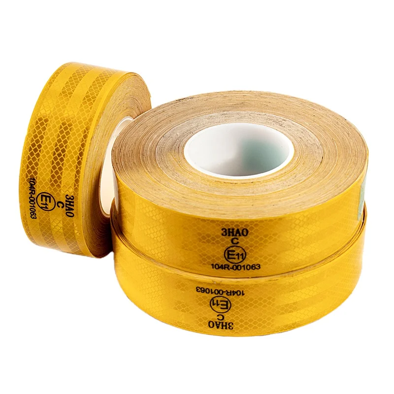 CEC104R 3Hao Waterproof PET Prismatic Egp Reflective Tearable Conspicuity Tape Reflective Film Sticker for Vehicle Use DOT-2 manufacture