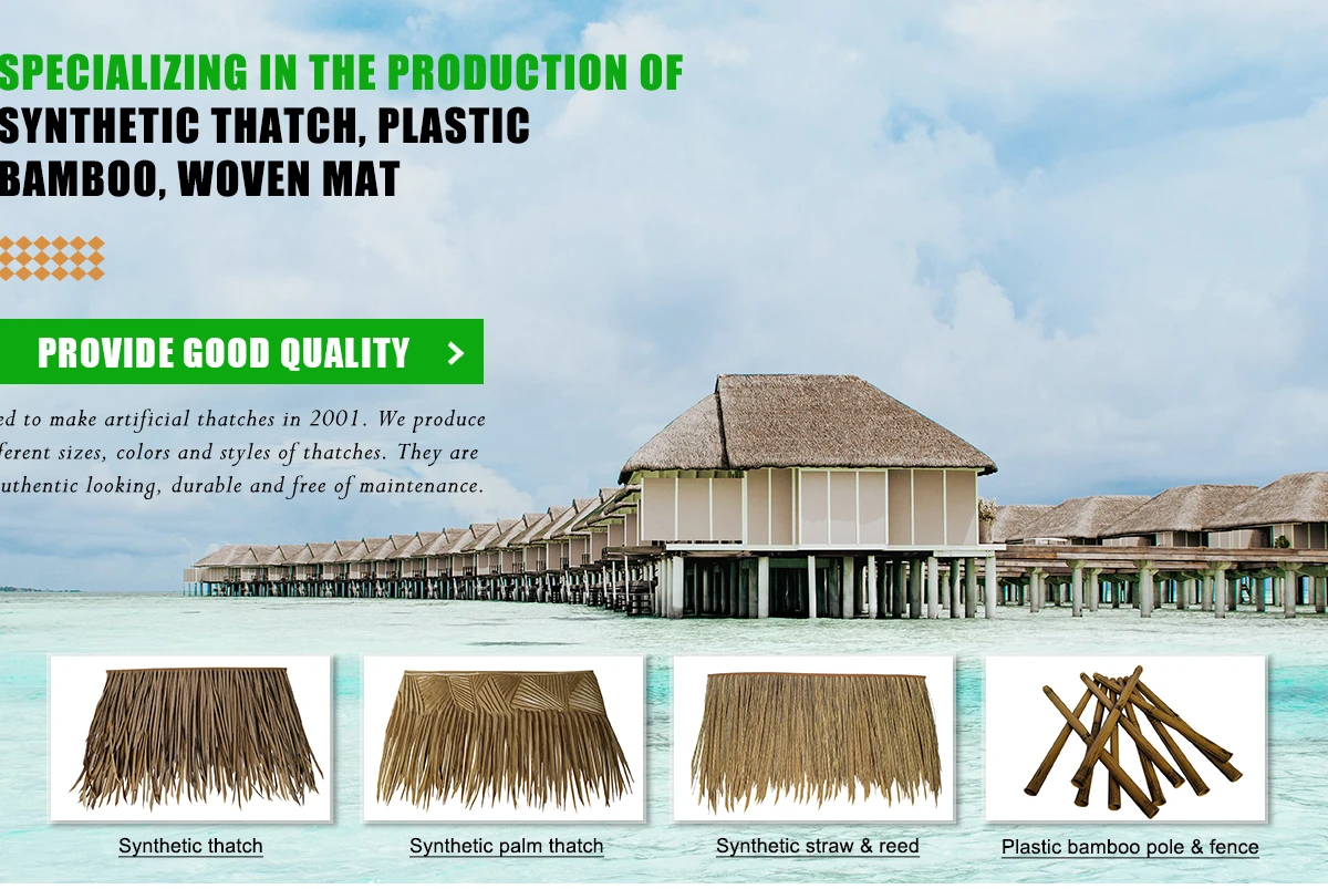 Shanghai Sheng Qian Industry Co Ltd Synthetic Thatch Artificial Thatch