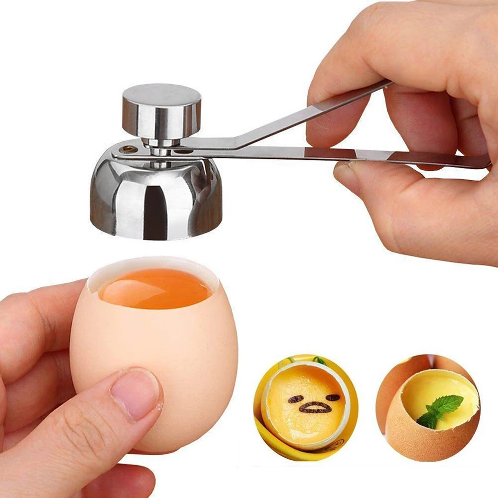 Amazon Best Seller Home KitchenAccessories Creative Eggs Shell Cracker Breaker Cutter 304 Stainless Steel Egg Opener