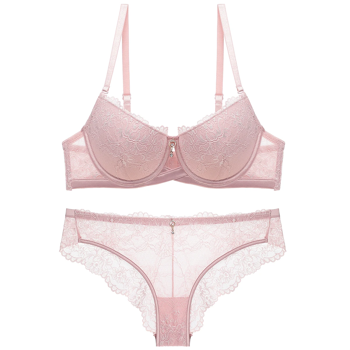 Girls Underwear Sets Push Up Lace Bra Panty Lingerie Women Padded Bralette Young Ladies Sexy Hot Bra &Brief Set