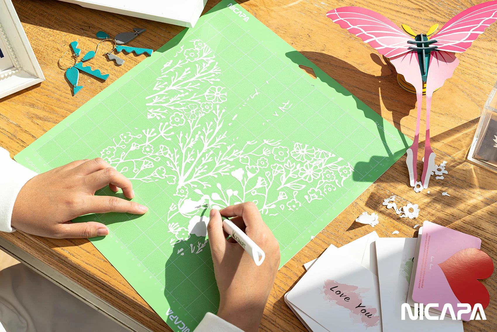 Nicapa Replacement 12x12 Inch Cutting Mat For Plotter Machine Vinyl
