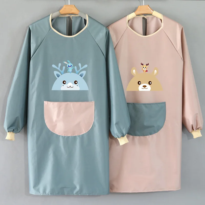 
In stock PVC Oil Proof Water Proof Kitchen bib apron Wholesale 