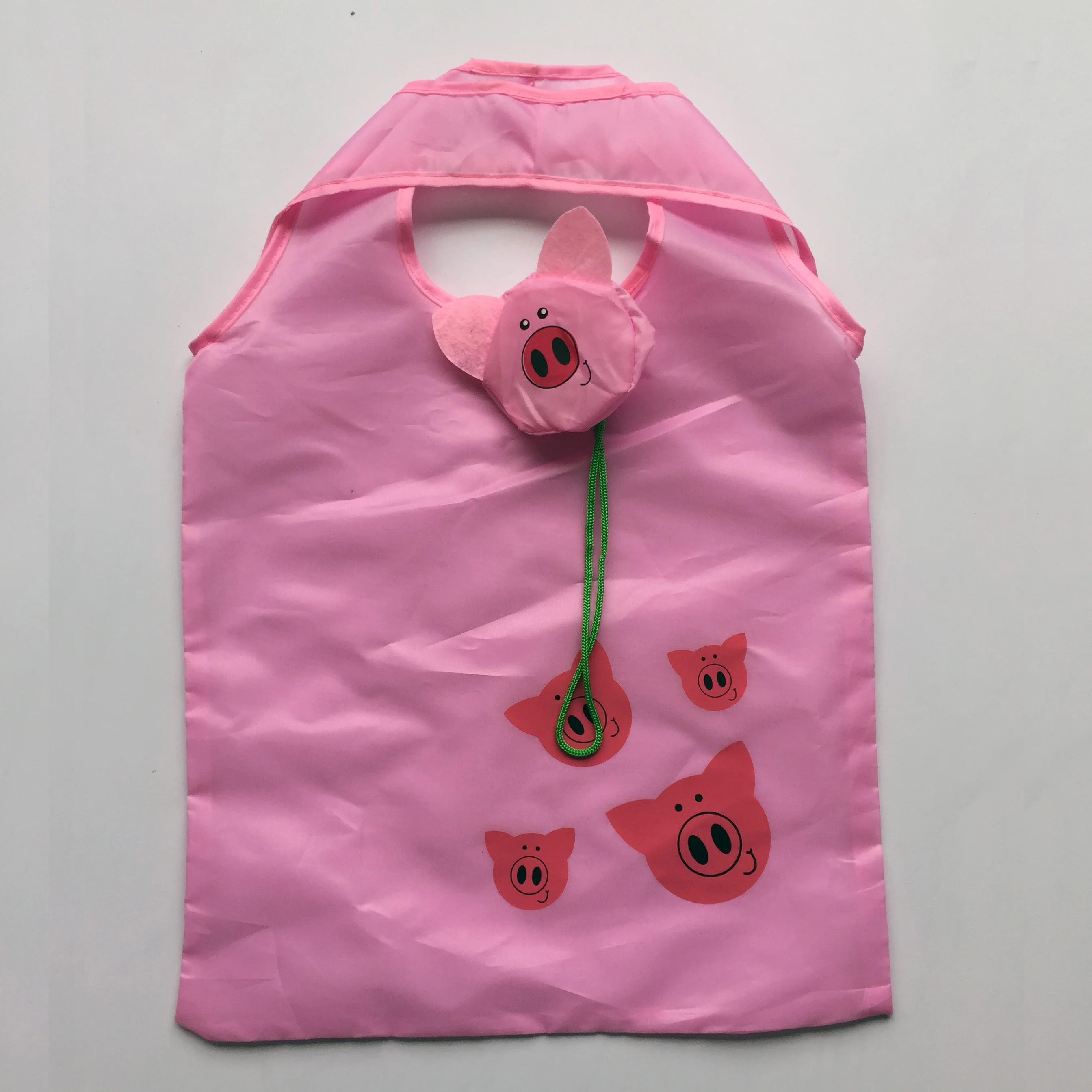 高品质低价格 190t 聚酯大动物可折叠购物手提袋