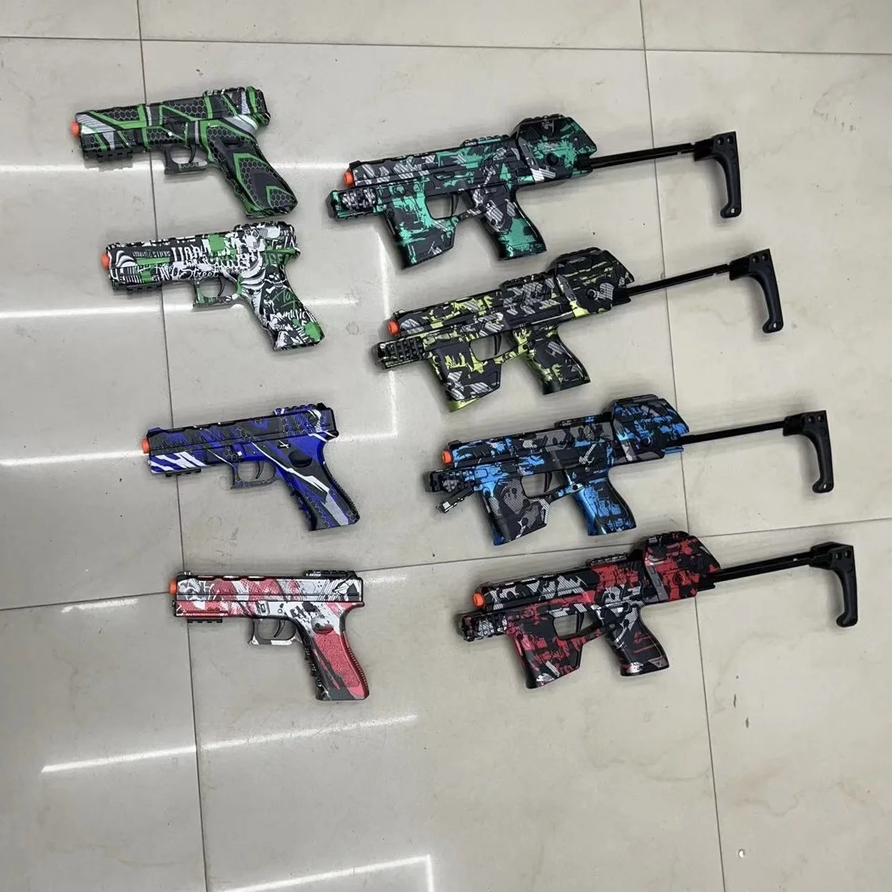 Tiktok Hot Selling Mp17 Blaster Toy Guns For Boys Electric Automatic