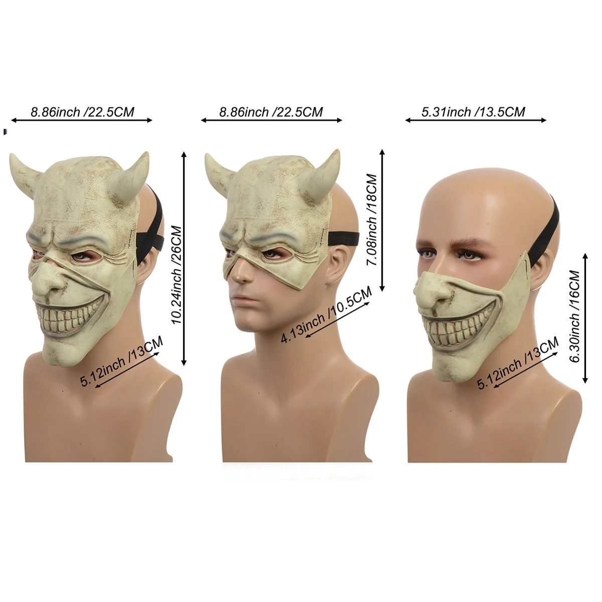 2022 Thriller Movie The Black Phone Cosplay Latex Mask Halloween Party