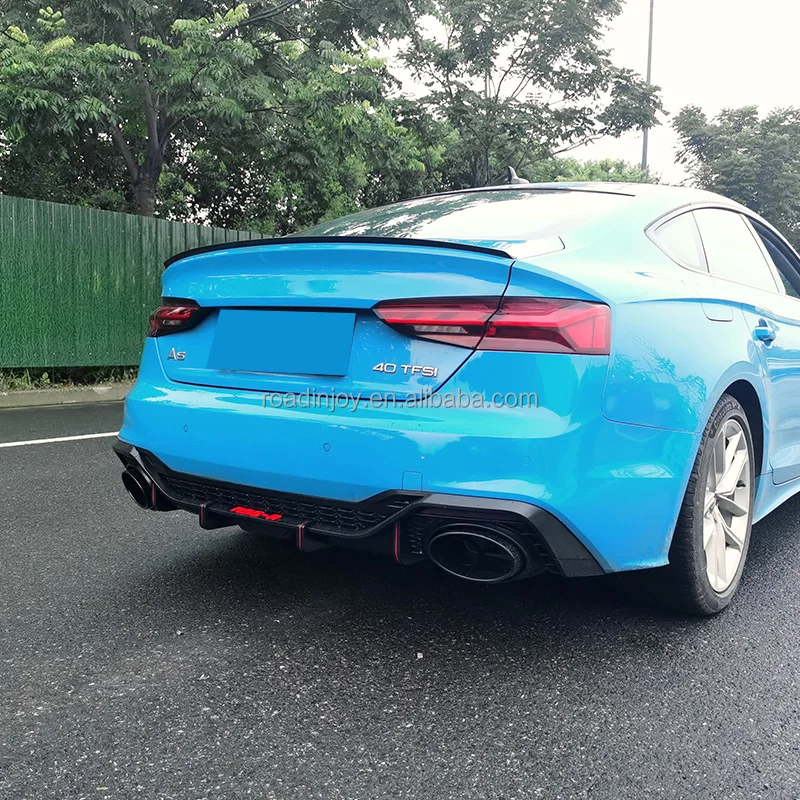 2021 Rear Bumper Diffuser For Audi A5 Fins Spoiler Wing Lip With