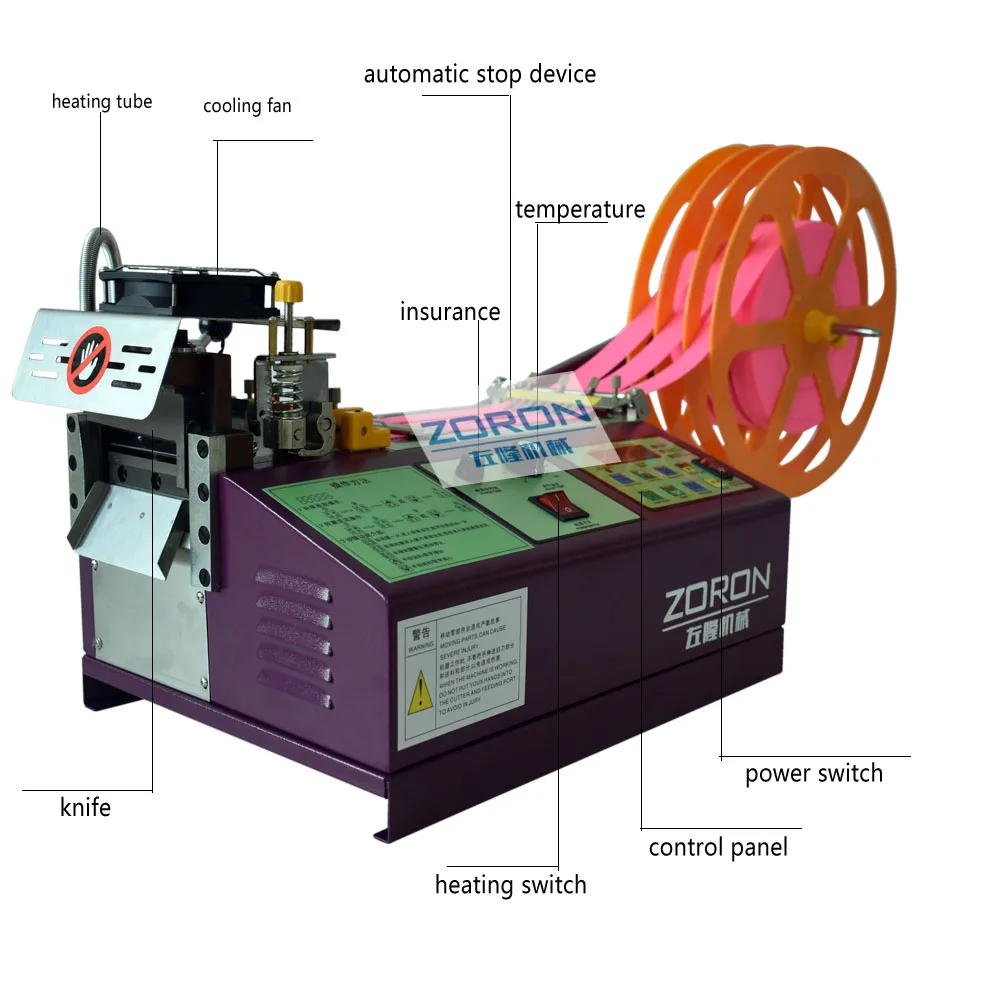 Automatic nylon webbing tape cutting machine ribbon cutting machine