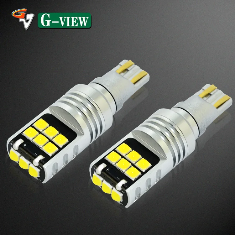 G-View 912 LED Bulbs 921 T15 W16W 15-SMD 3030 LED 906 for Car Backup Reverse Lights Xenono White