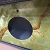 Polished Green Onyx Stone Sheet For Home Interior Desk Table Top & Wall Panel Decorative Solid Surface