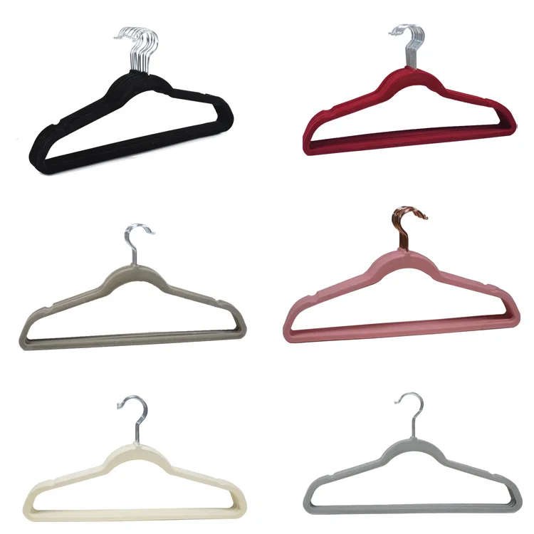 Charisma Velvet Cloth Coat Hanger Space Save Non Slip Padded Flocking