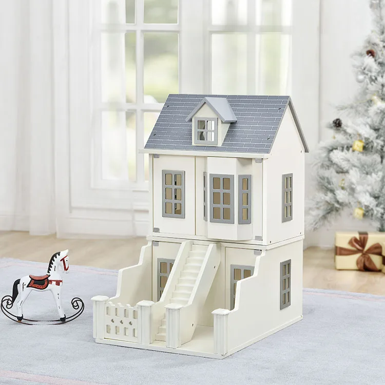 classic wooden dollhouse