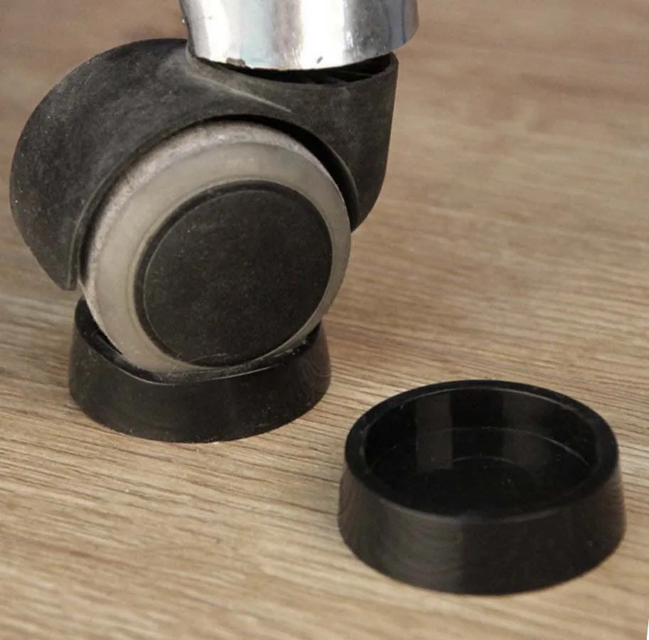 Customized Various Shapes Rubber Furniture Caster Cups Works With Home