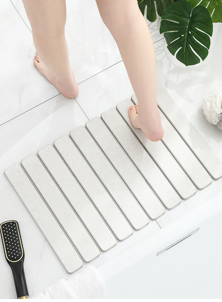 Foldable Fast Water Drying Super Absorbent Nonslip Diatomite Earth