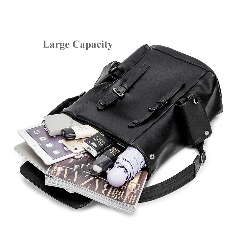 Luxury Designer Backpack Custom Logo Men's Waterproof Casual Sports Backpacks New Pu Custom