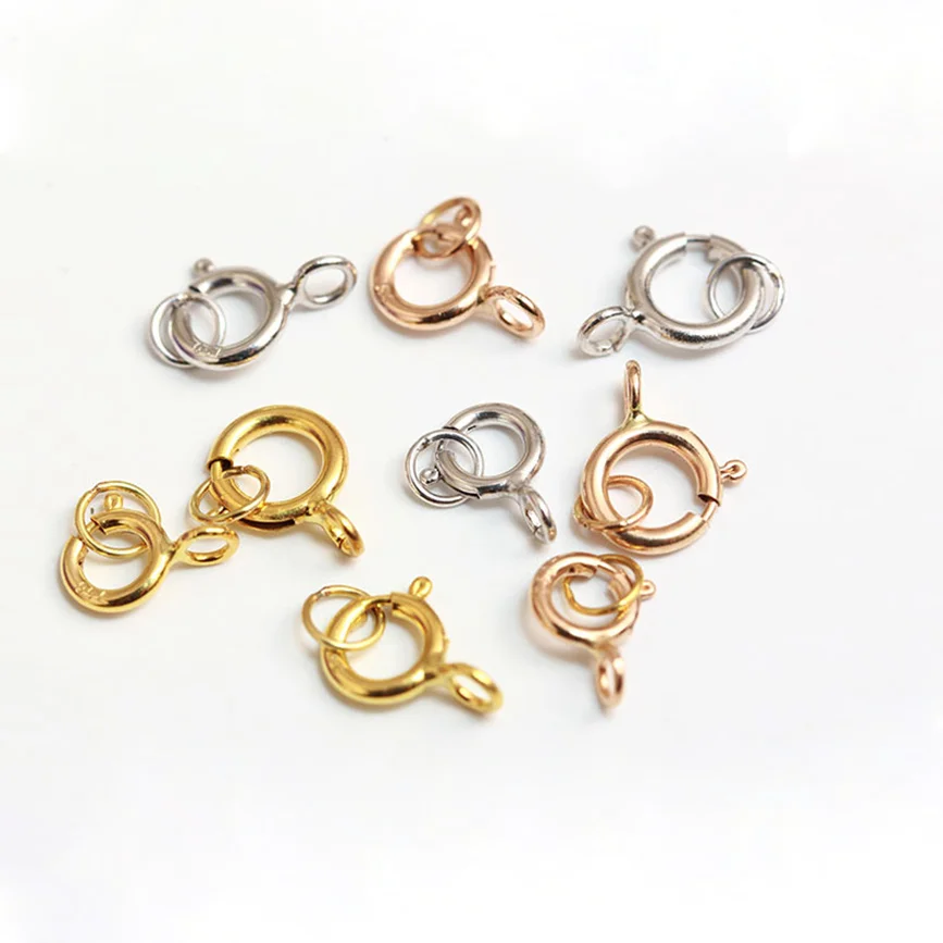 9k 10k 14k 18k Solid Gold Pearl Necklace Spring Clasps Au750