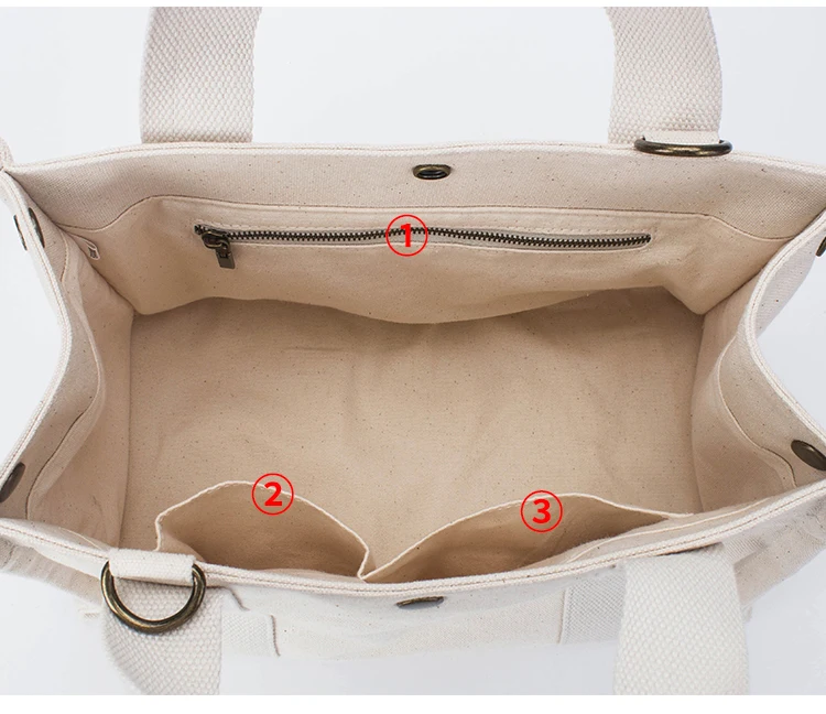 Multifunction Large Canvas Shoulder Bag Canvas Tote Shoulder Bag Canvas