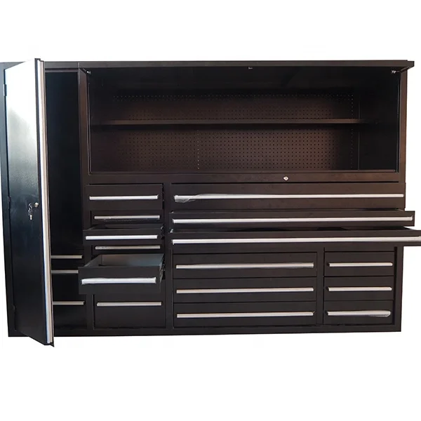 Garage Workshop Tool Cabinet Metal Black Red White Blue Customized Ball Steel Store Heavy Stainless details
