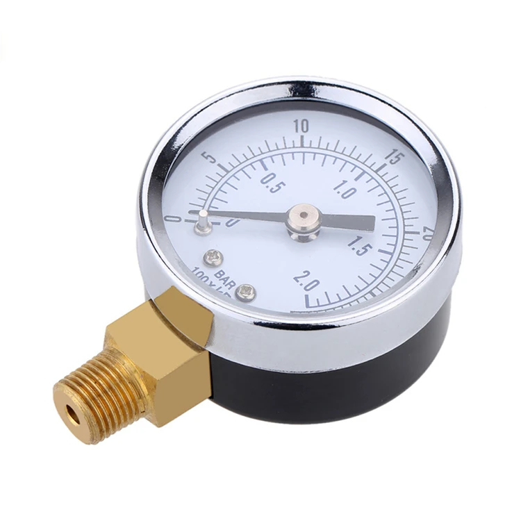 40mm 30psi 2bar Manometer Pressure Gauge With Bottom Connection - Buy ...