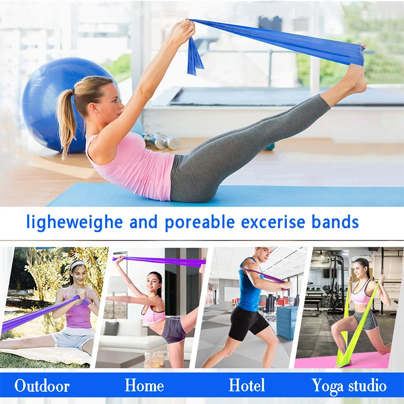Wholesale Latex Gym Bands,Pilates Bands Made By Natural Latex,Light