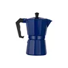 Hihg Quality 3/6/9Cups Italian Coffee Maker Gas Dark Blue Coffee Maker for Home/Outdoors