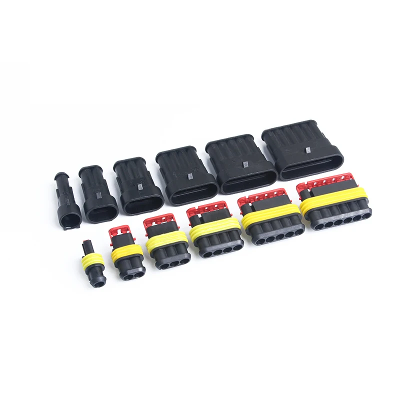Auto Sealed Waterproof Hid Connector 1p 2p 3p 4p 5p 6p Auto Wiring