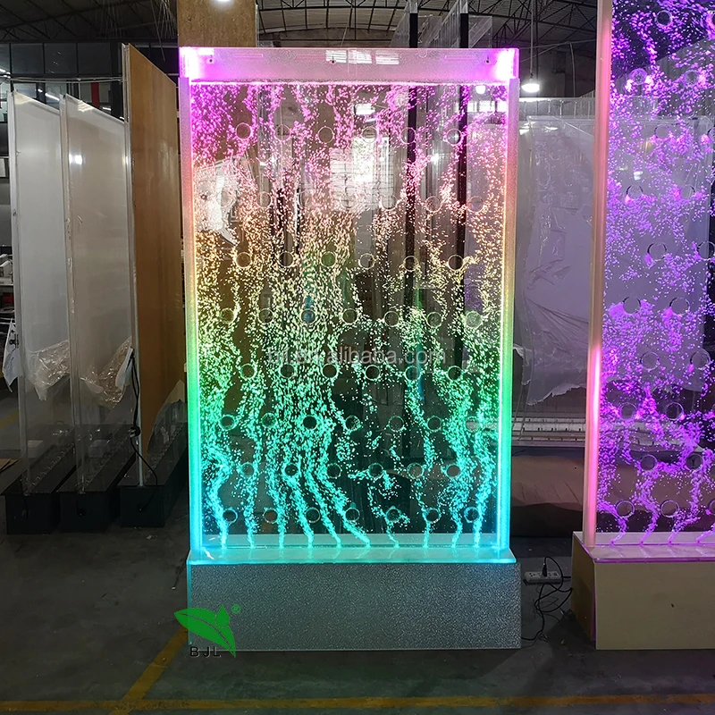 Decorative LED Bubble Wall Partition - Changeable Water Feature for ...