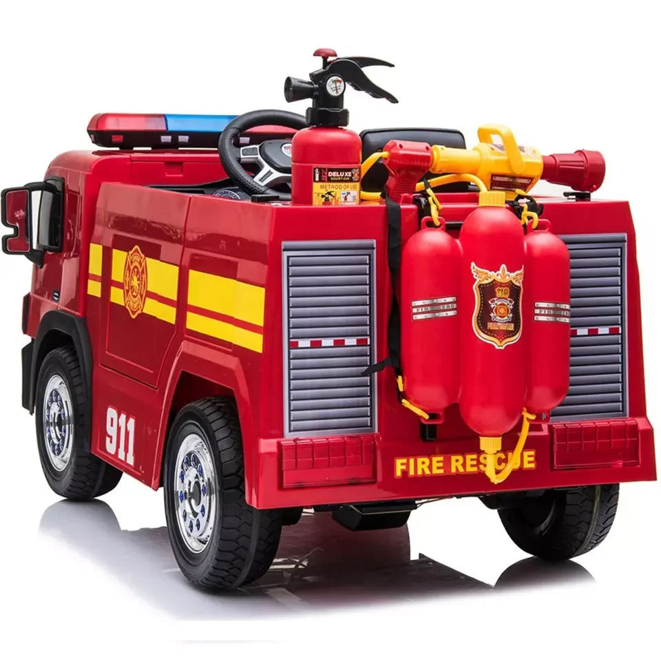 Kids Electric Fire Truck Police Car 24v Ride On Car Toy For 12 Years ...