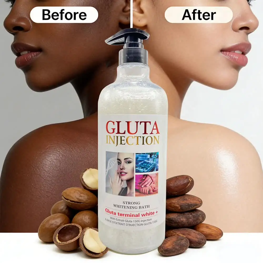 glutathione gel Glutathione Whitening Shower Gel Fades Stretch Marks Age Spots Blemishes  Moisturize Skin Antibacterial Body Wash Wholesale