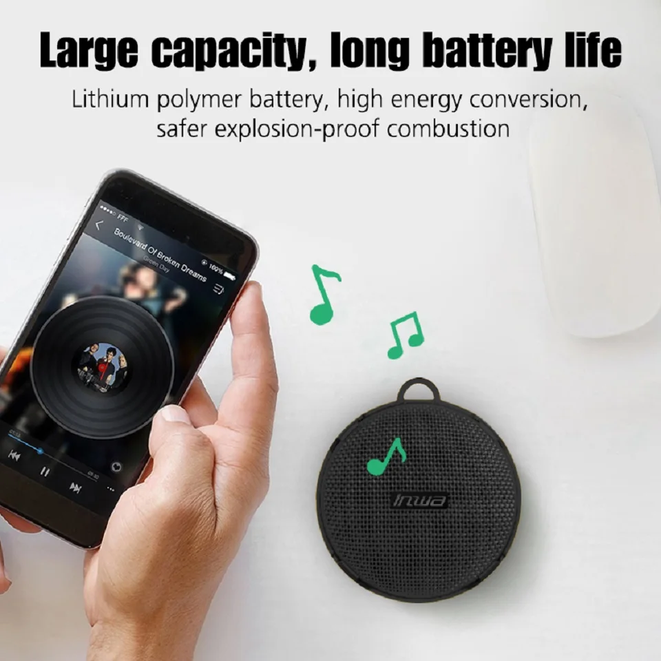 Smart Outdoor Mini Wireless Portable Speakers Bluetooth Wireless Home Waterproof IPX7 by bicycle - ANKUX.COM
