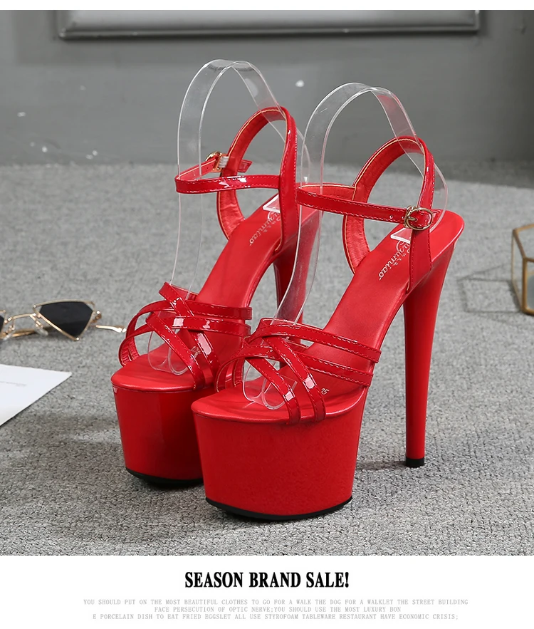 Stiletto Seksi Hak Tinggi Pu Sepatu 